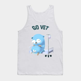 Golang Gopher Mouse Go Vet Tank Top